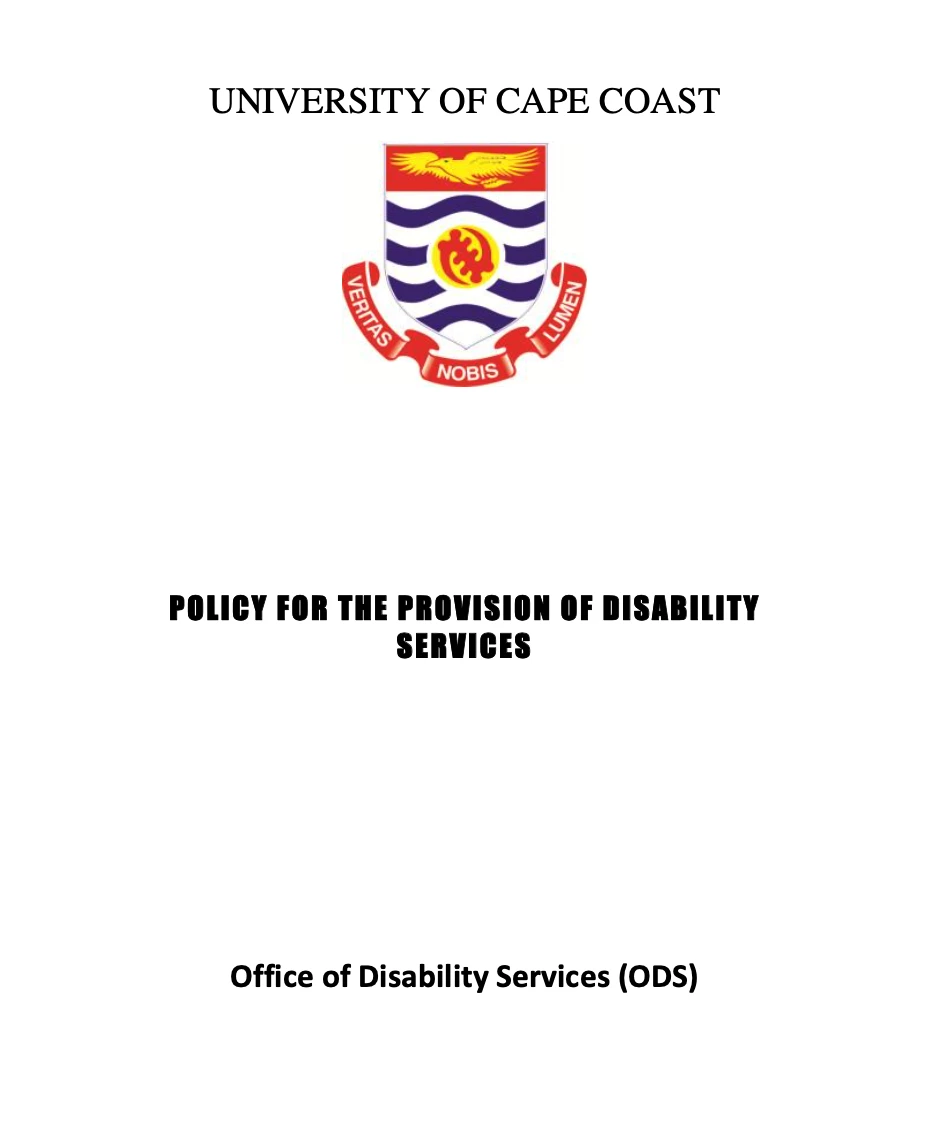 UCC Policy For Persons with Disabilities
