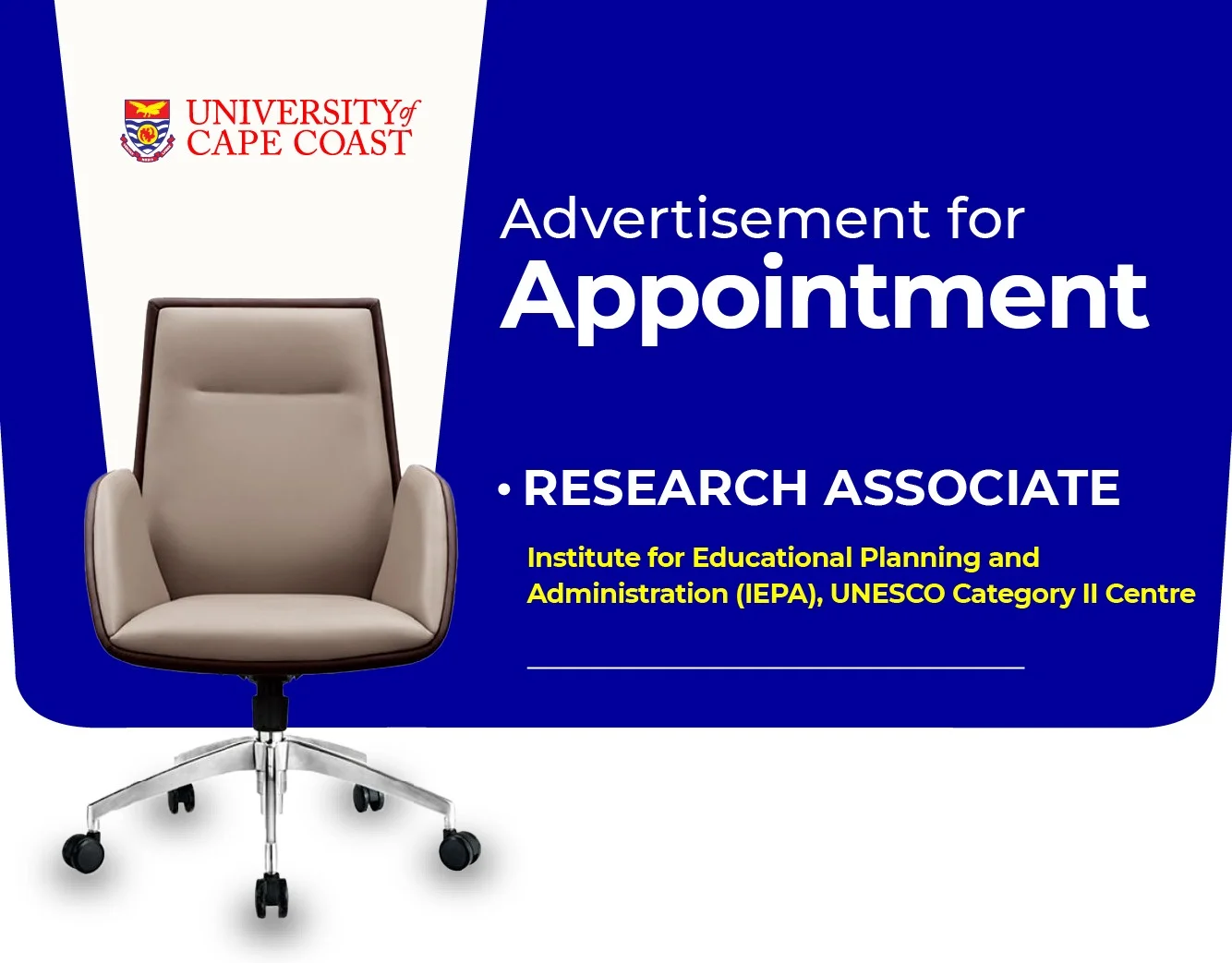 Vacancy Announcement: Research Associate- Institute for Educational Planning and Administration (IEPA), UNESCO Category II Centre
