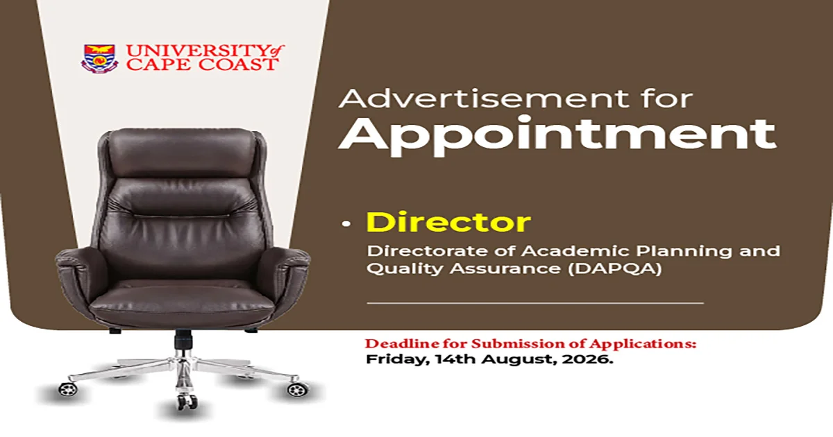 Vacancy: Director, Directorate of Academic Planning and Quality Assurance (DAPQA)