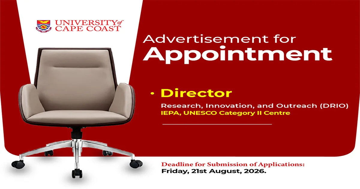 Vacancy: Director of Research, Innovation, And Outreach (DRIO)-Institute for Educational Planning and Administration (IEPA)