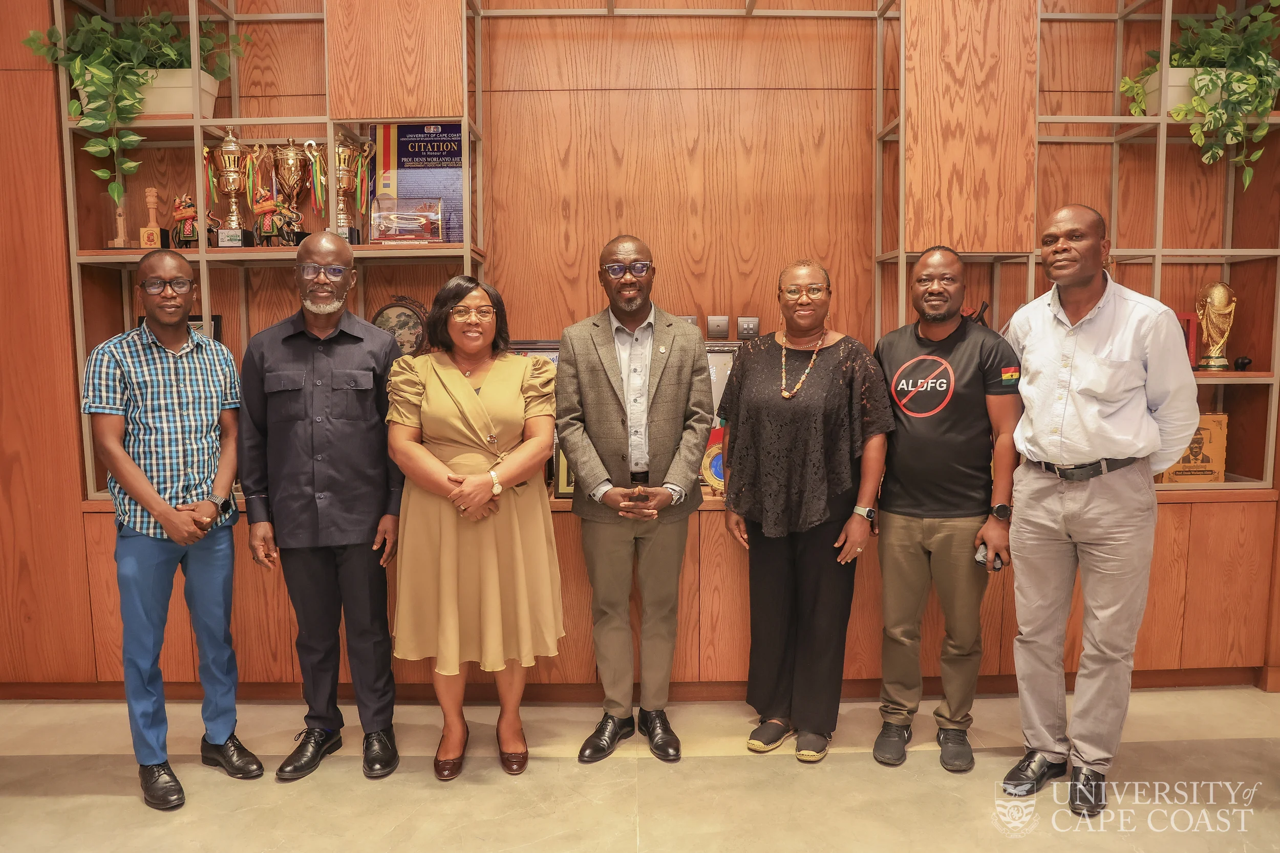 The Vice-Chancellor with the Vice President of Oceana Ghana