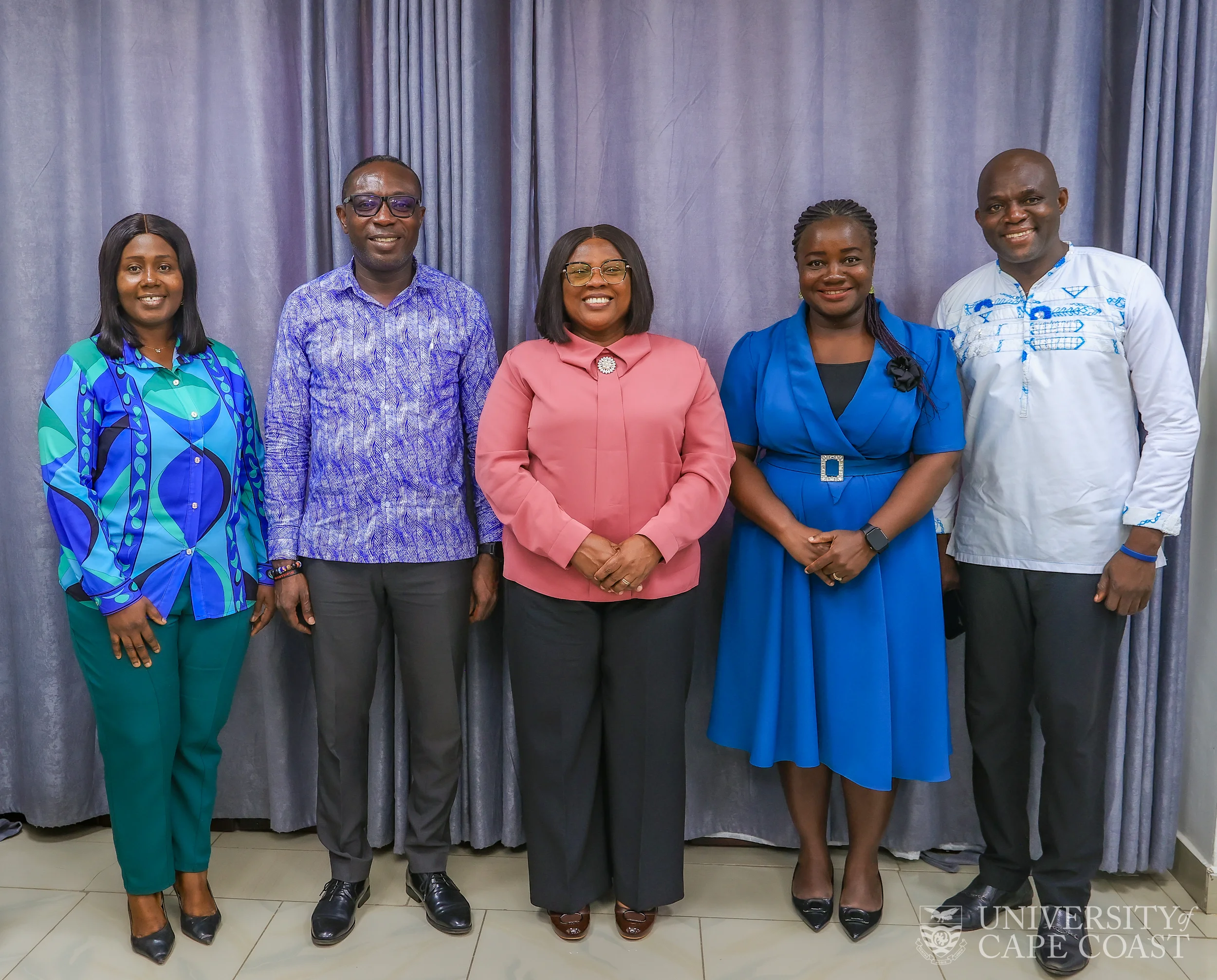 The Vice-Chancellor and Registrar with the ADB team