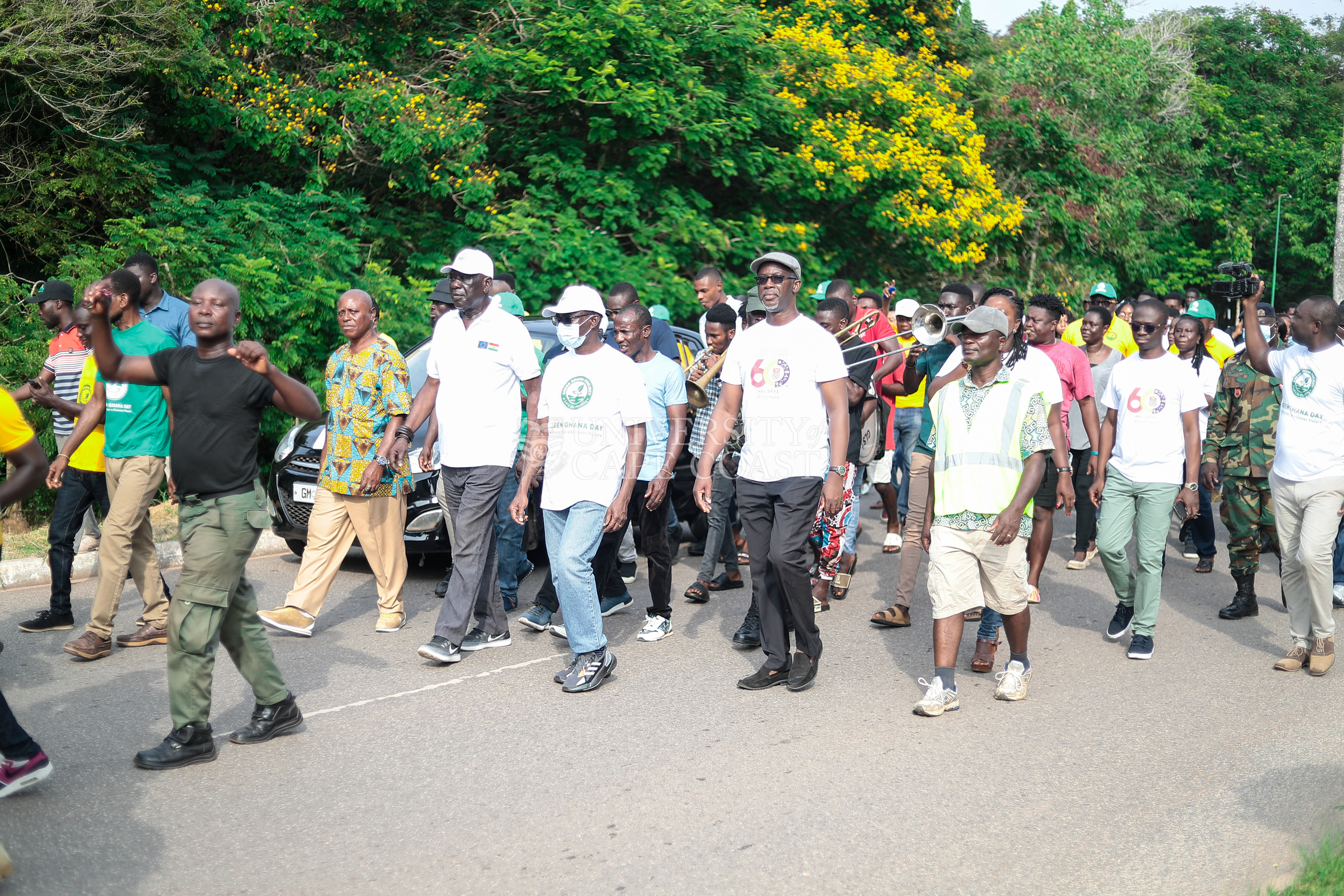 VC-UCC, Prof. Boampong leading the Green UCC exercise.