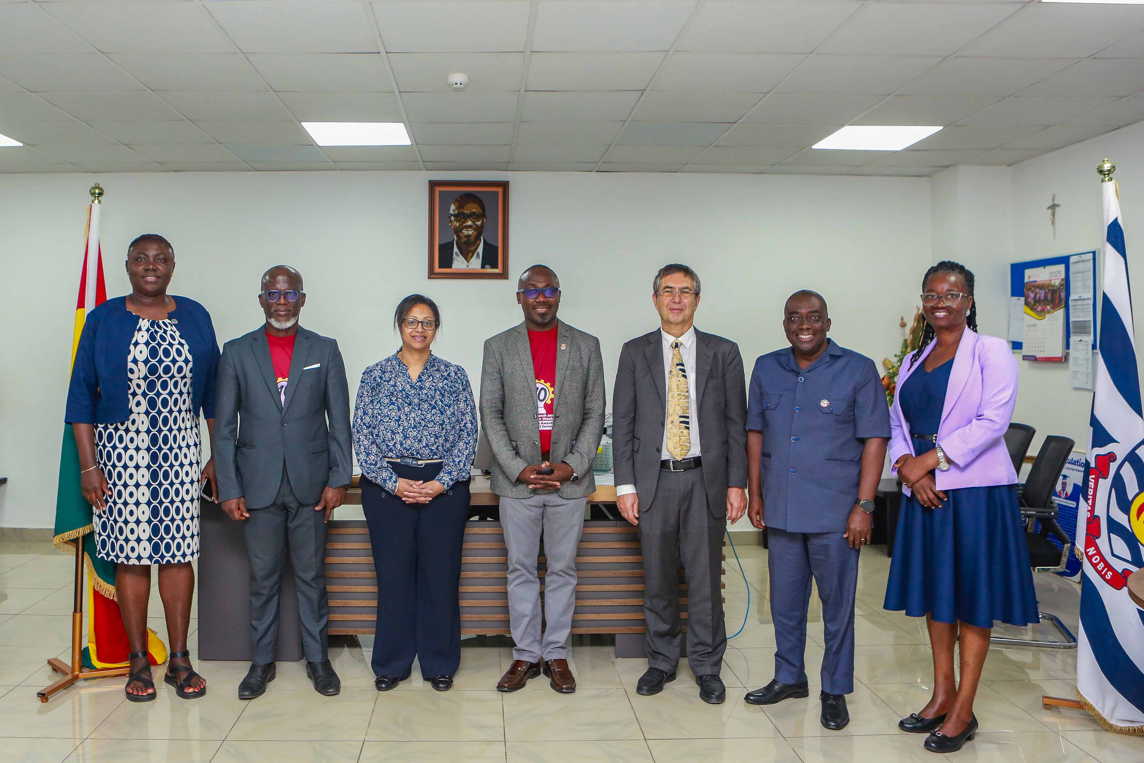 UNESCO officials with management of UCC and IEPA UNESCO officials with management of UCC and IEPA