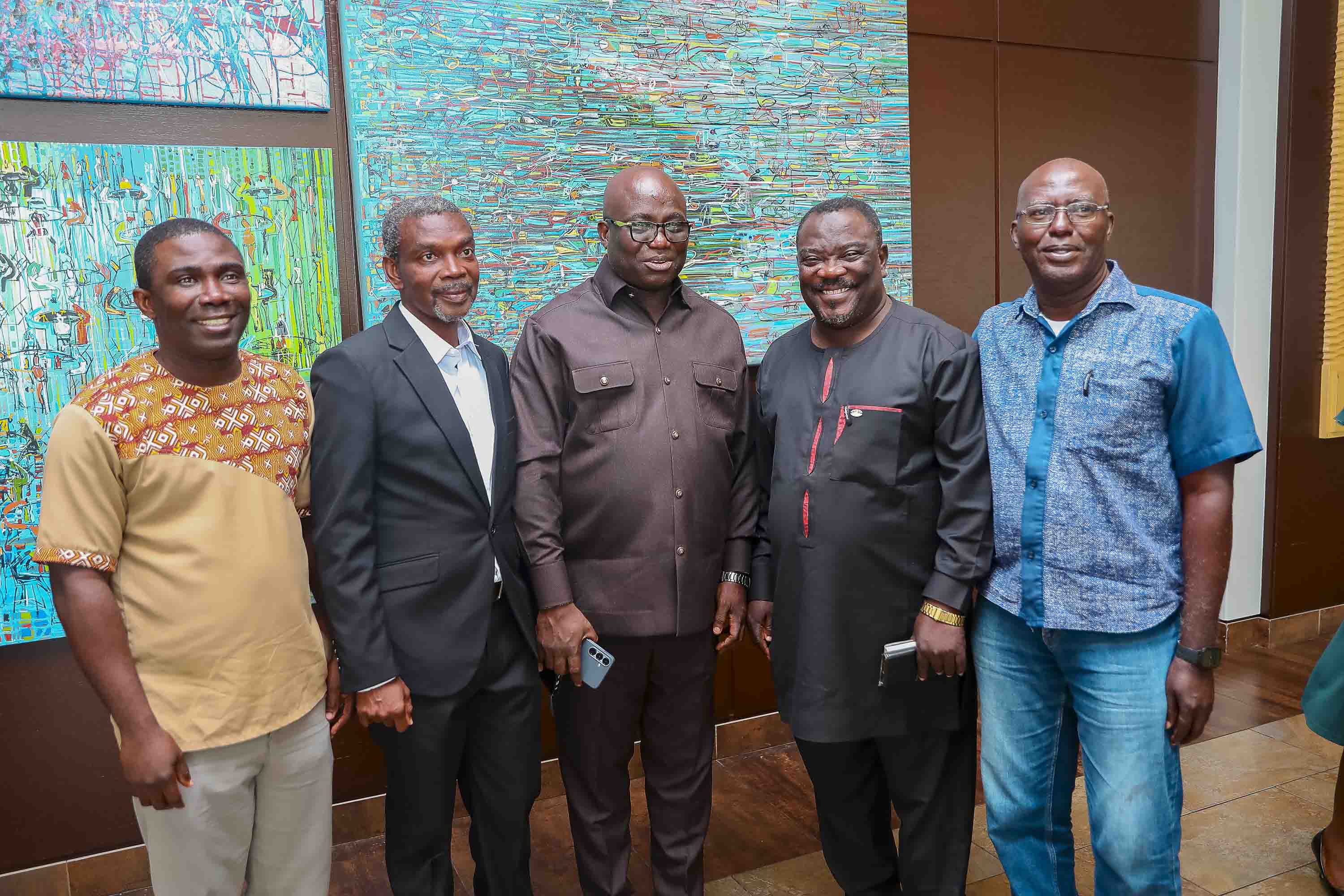 Minister of Agric with UCC Dean 