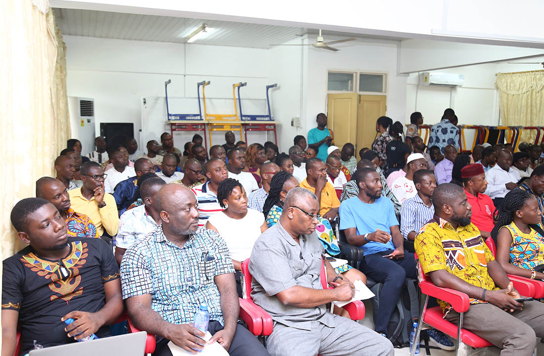 Participants listening to the lecture