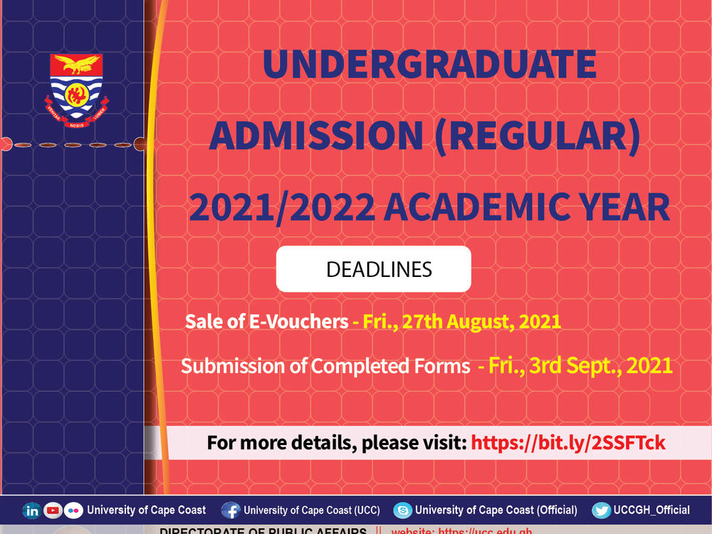 UNDERGRADUATE ADMISSIONS (REGULAR) | University Of Cape Coast