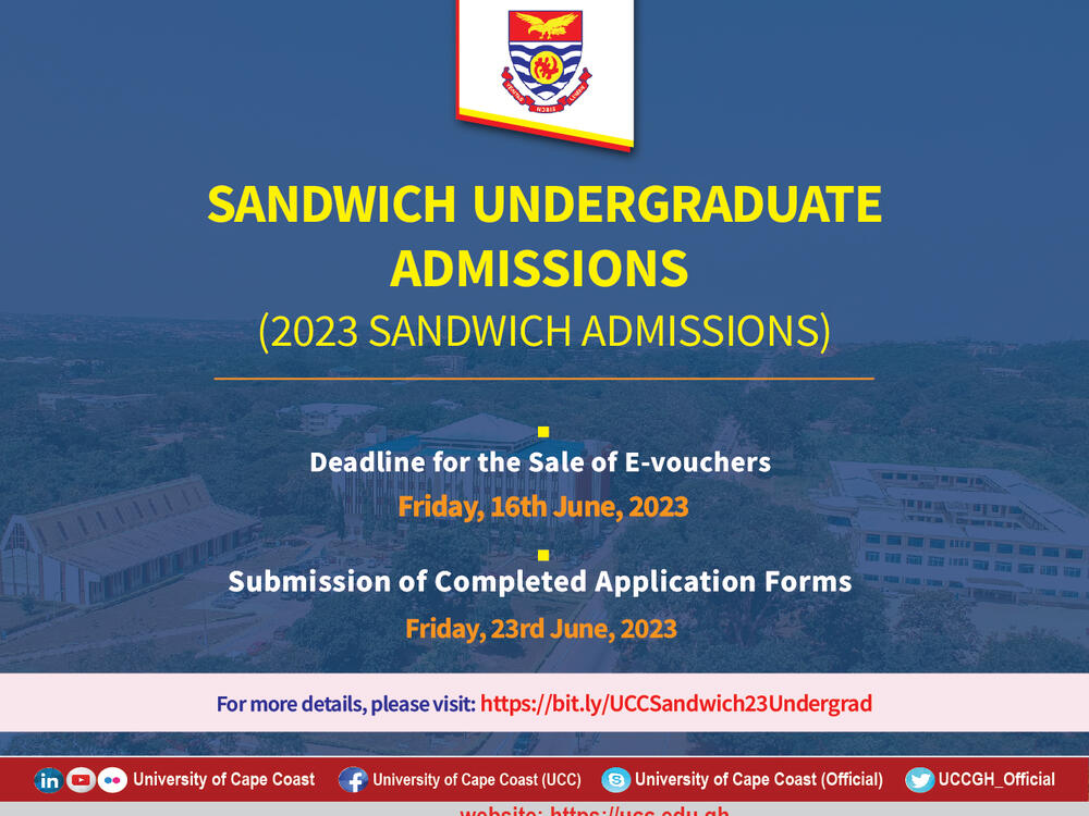 APPLICATIONS FOR ADMISSION INTO SANDWICH UNDERGRADUATE/DIPLOMA ...