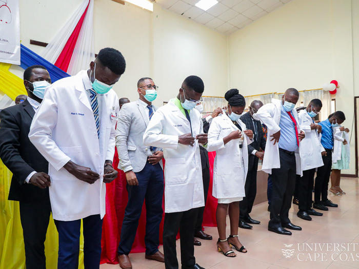 Students being coated
