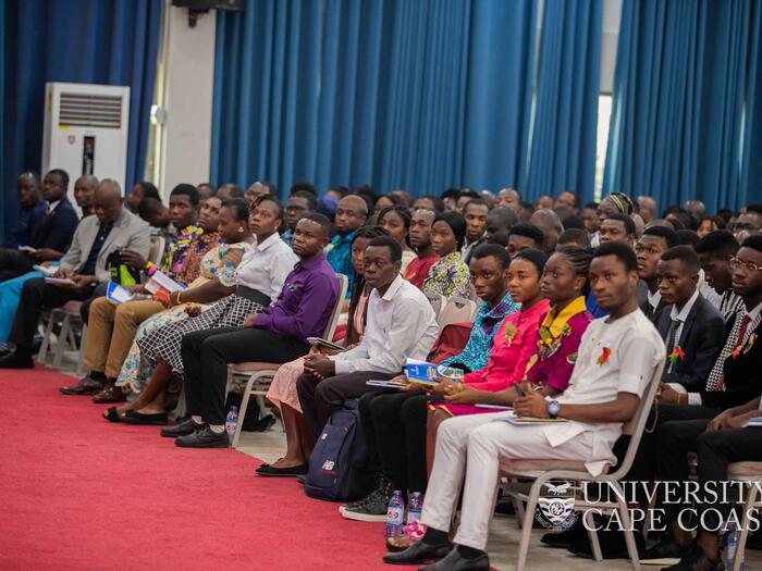 A section of the fresh students