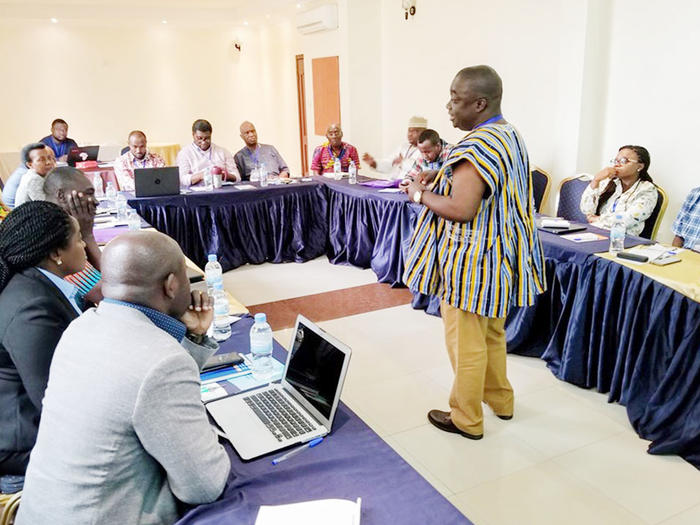 Dr. Michael Boakye-Yiadom facilitating a session during the one-week conference