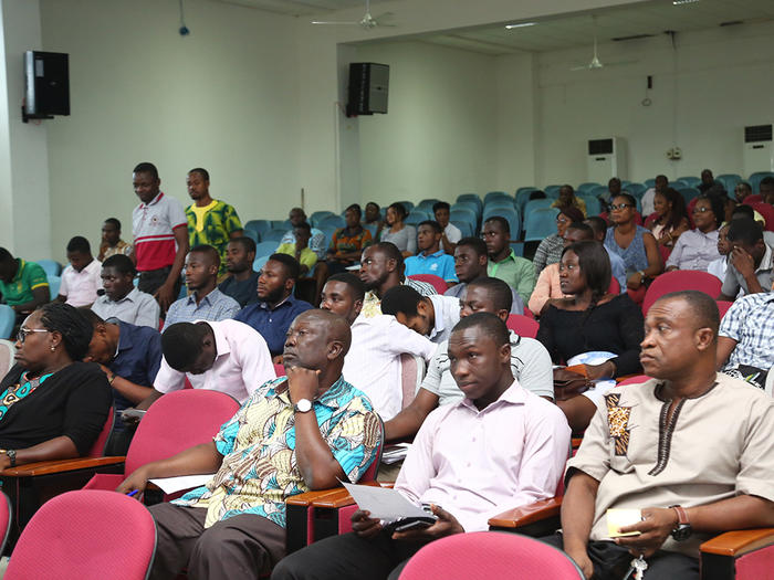 Members of the University Community and the general public at the seminar