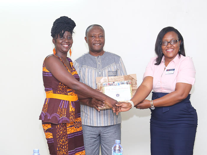 Presentation of a citation to Prof Boohene Presentation of a citation to Prof Boohene