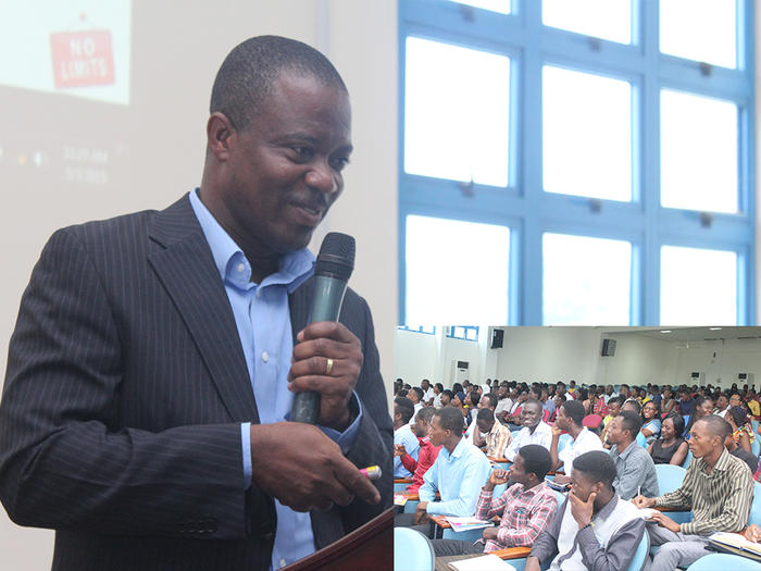 President of Ghana Association of Clinical Embryologists, Mr. Ellis Fleischer-Djoleto, speaking at the programme 