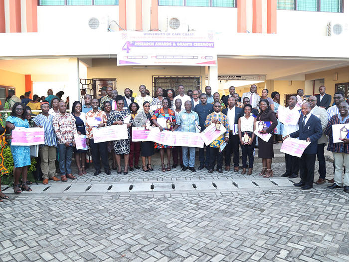 Award winners with the dignitaries