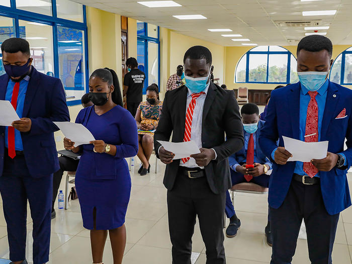 Swearing in of SRC executives Swearing in of SRC executives
