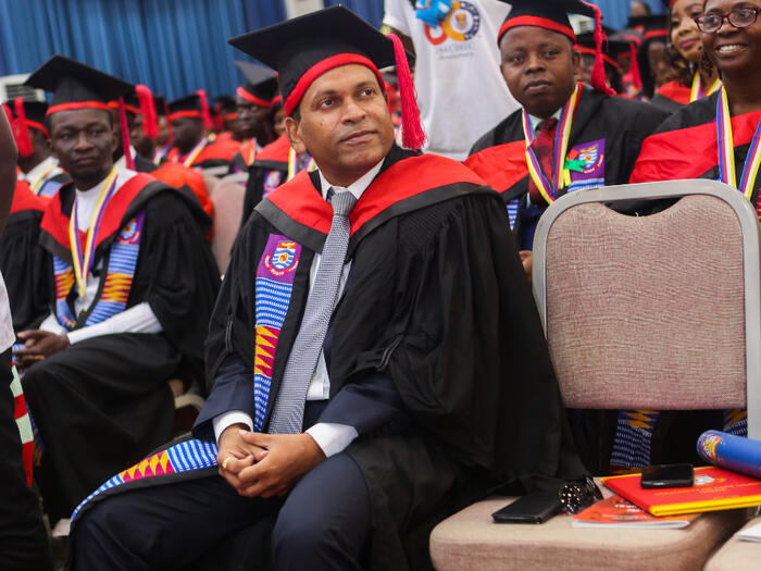 Indian High Commissioner to Ghana Graduates from UCC 