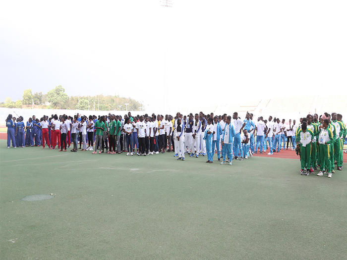 UCC Hosts 8th Mini-GUSA Games Sportsmen and women from the competing universities at the Opening Ceremony
