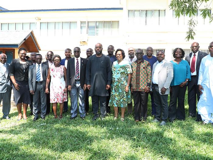 The Minister for Education with members of UCC Council