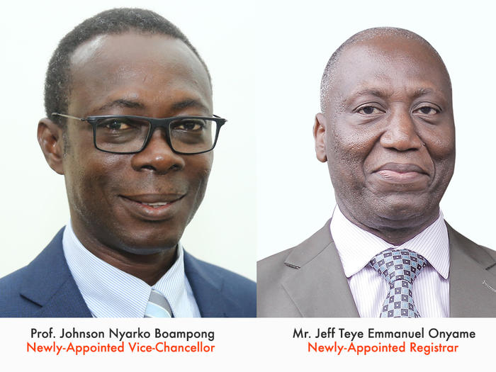Prof. Johnson Nyarko Boampong and Mr. Jeff Teye Emmanuel Onyame