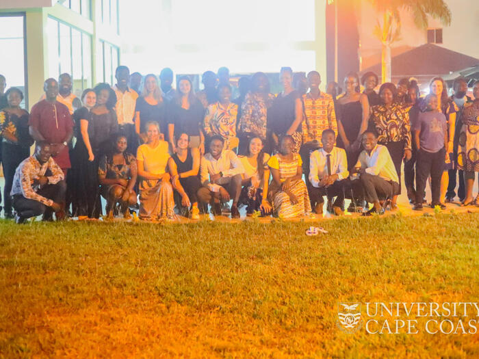 Participants of the dinner in a group photo Participants of the dinner in a group photo
