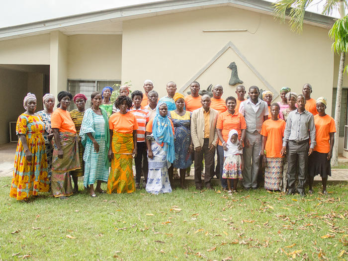 Researchers from the Department of Agriculture Engineering Trains gari processors and orange fleshed sweet potato Researchers with participants of the workshop
