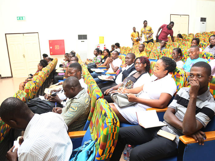 Participants of the workshop listening to the presentations