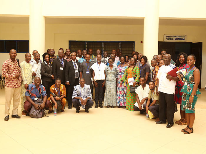 Prof. Britwum with participants of the Conference