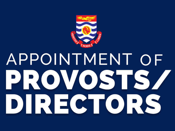 Appointment of Provosts/Directors Appointment of Provosts/Directors