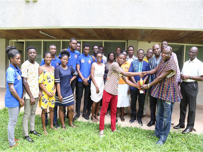 Presentation of the award to Prof. Samuel Awuah-Nyamekye Presentation of the award to Prof. Samuel Awuah-Nyamekye