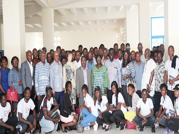 Participants and dignitaries after the launch of Ghana Society of Sports and Exercise Psychology