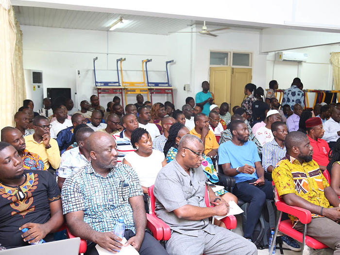 Participants listening to the lecture