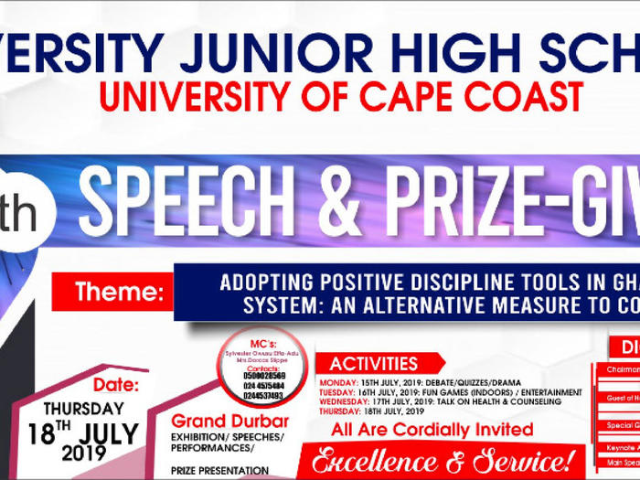 19th Speech and Prize-Giving Day 19th Speech and Prize-Giving Day