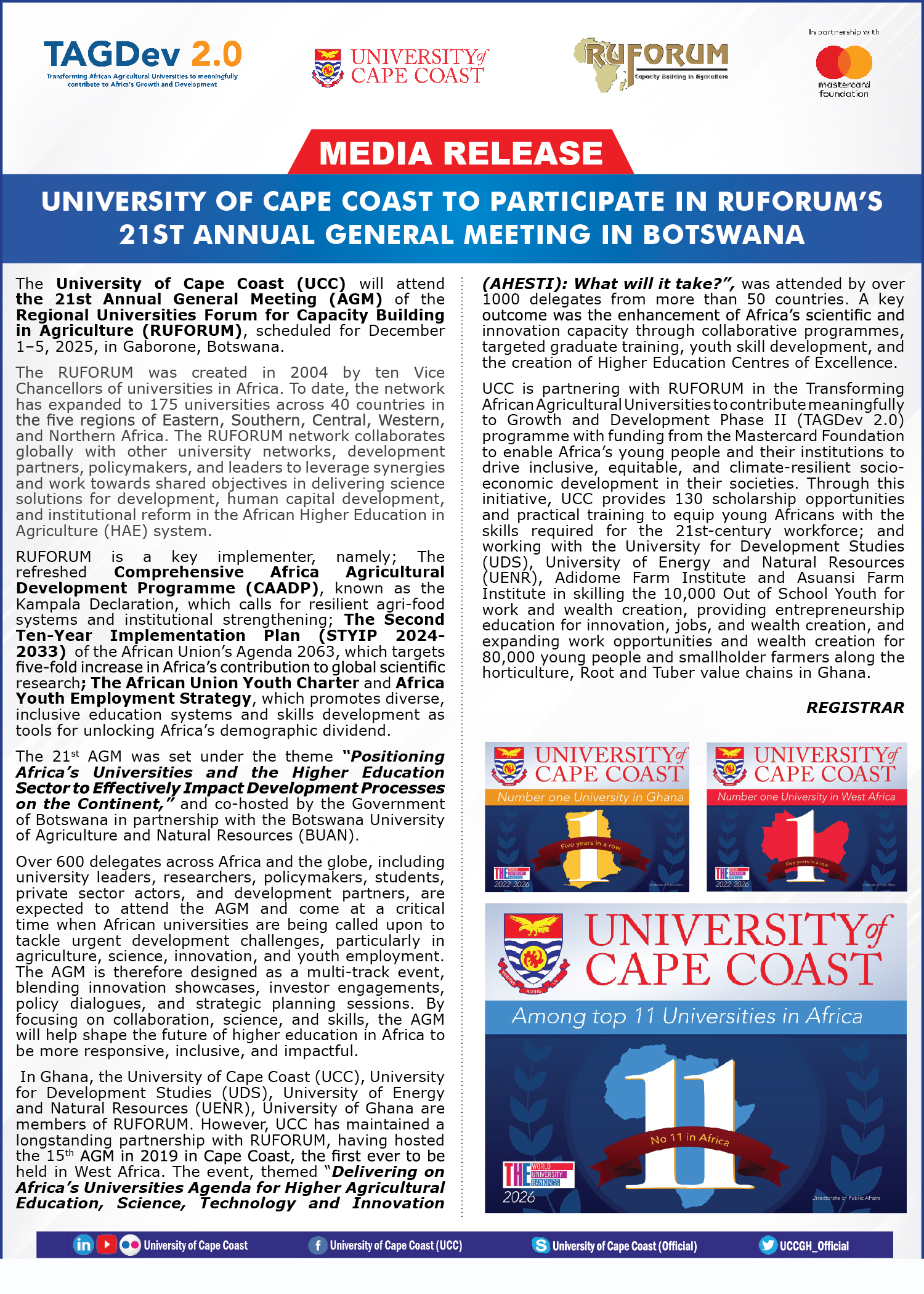 PRESS RELEASE
